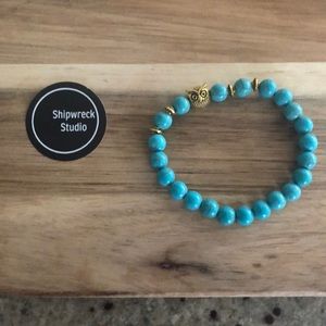 Women’s Natural Stone Owl Bracelet NWT